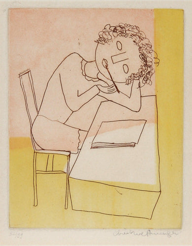 Studying Etching | Christine Amarger,{{product.type}}