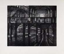 Subway Station Lithograph | August Mosca,{{product.type}}