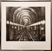 Subway Tunnel Lithograph | August Mosca,{{product.type}}