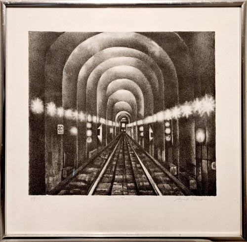 Subway Tunnel Lithograph | August Mosca,{{product.type}}