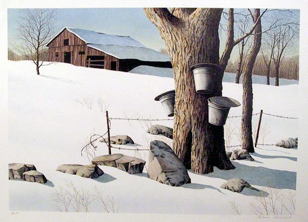 Sugaring Off Lithograph | Helen Rundell,{{product.type}}