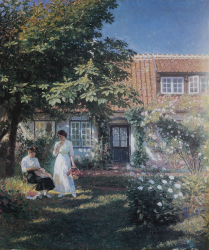 Summer Day in the Garden Poster | Laurits Tuxen,{{product.type}}