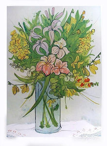 Summer Flowers Lithograph | Jennifer Bennington,{{product.type}}