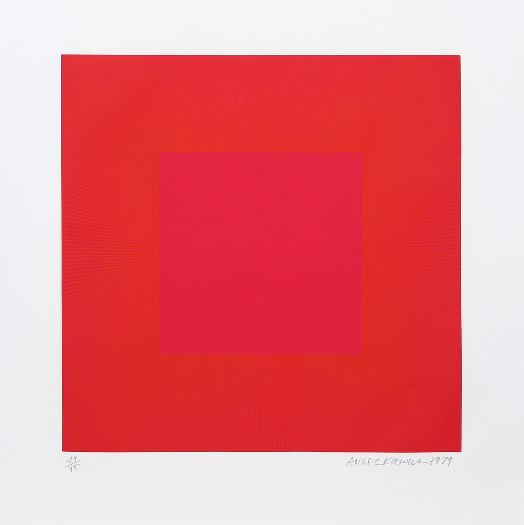 Summer Suite (Red with Gold IV) Etching | Richard Anuszkiewicz,{{product.type}}