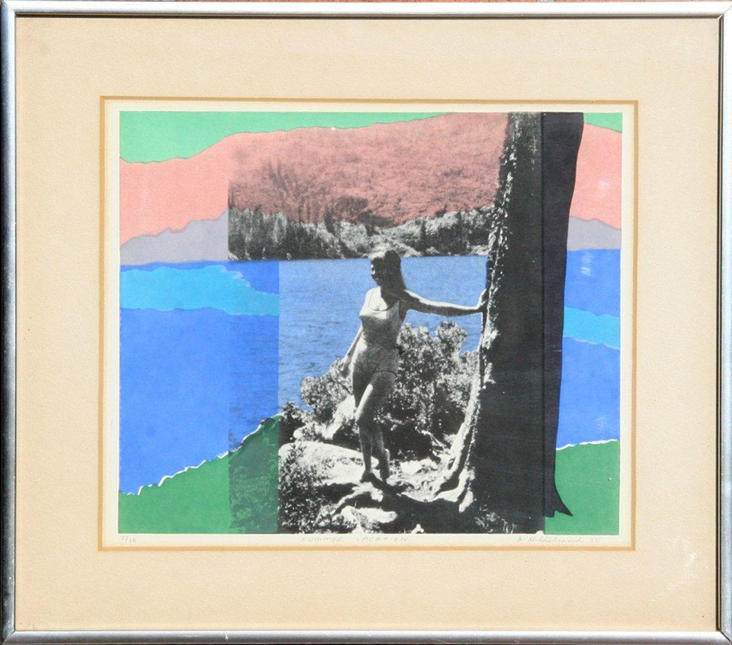 Summer Vacation Screenprint | June Mary Ann Hildebrand,{{product.type}}