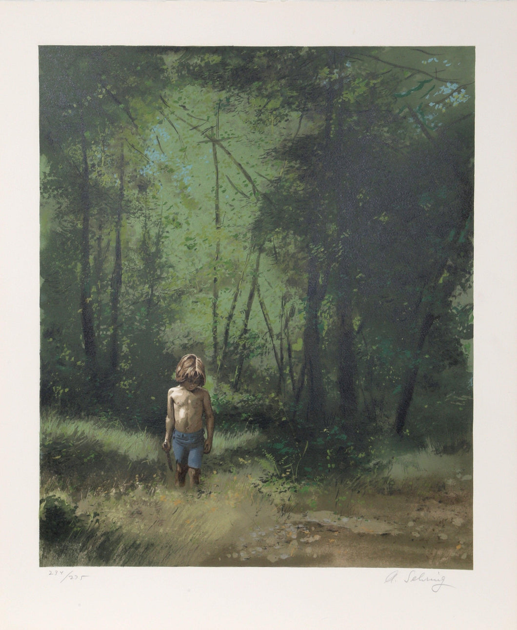 Summer Woods Lithograph | Adolf Sehring,{{product.type}}