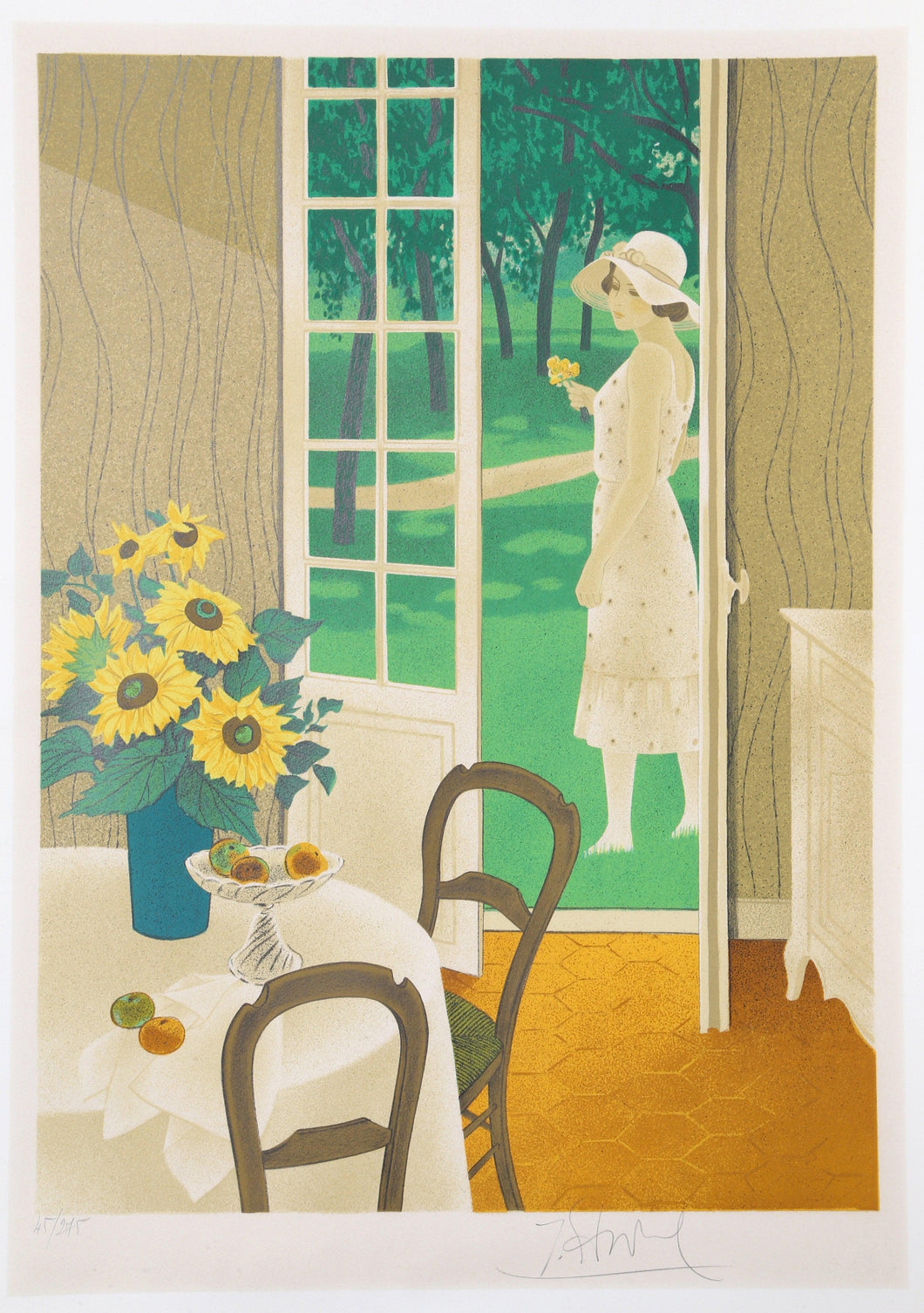 Summertime Lithograph | Unknown Artist,{{product.type}}