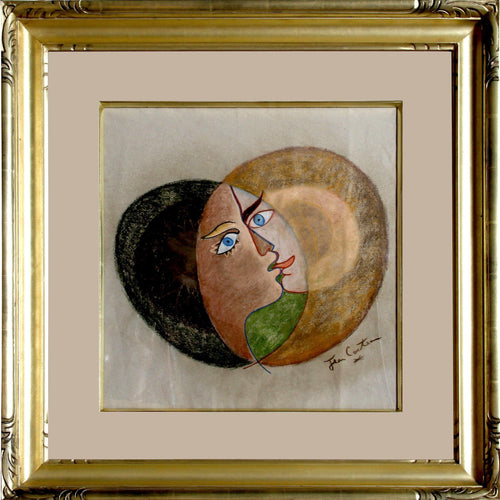 Sun and the Moon Pastel | Unknown Artist,{{product.type}}