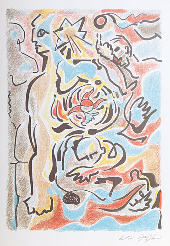 Sun Figures from the Omaggio a Michelangelo Portfolio Poster | Andre Masson,{{product.type}}