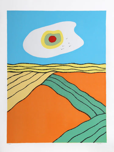 Sun Over Field Screenprint | Bastian,{{product.type}}