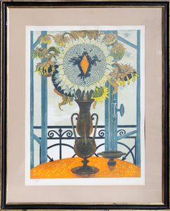 Sunflower Lithograph | Jean-Pierre Alaux,{{product.type}}