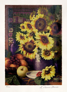 Sunflowers Lithograph | Kathy Haines Dench,{{product.type}}