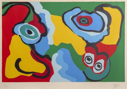 Sunny Beach Life lithograph | Karel Appel,{{product.type}}