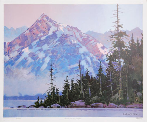 Sunrise on the Olympia Lithograph | Robert Genn,{{product.type}}