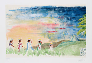 Sunset in the Yucatan Lithograph | Vic Herman,{{product.type}}