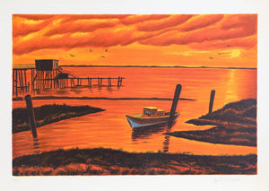 Sunset Lithograph | Jack van Deckter,{{product.type}}
