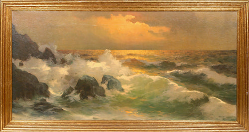 Sunset Tides Poster | Joseph Mallord William Turner,{{product.type}}