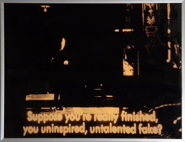 Suppose You're Really Finished, You Uninspired, Untalented Fake (Fine) Mixed Media | Wolfgang Staehle,{{product.type}}