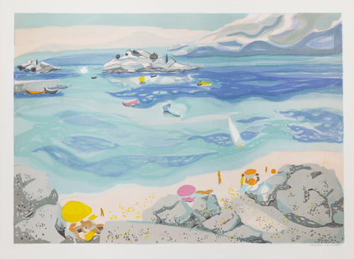 Sur la Plage Lithograph | Georges Lambert,{{product.type}}