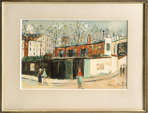 Sur la Route de Village from Douze Contemporains Lithograph | Maurice Utrillo,{{product.type}}