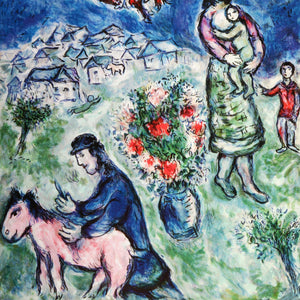 Sur La Route Du Village (On The Village Road) Digital | Marc Chagall,{{product.type}}