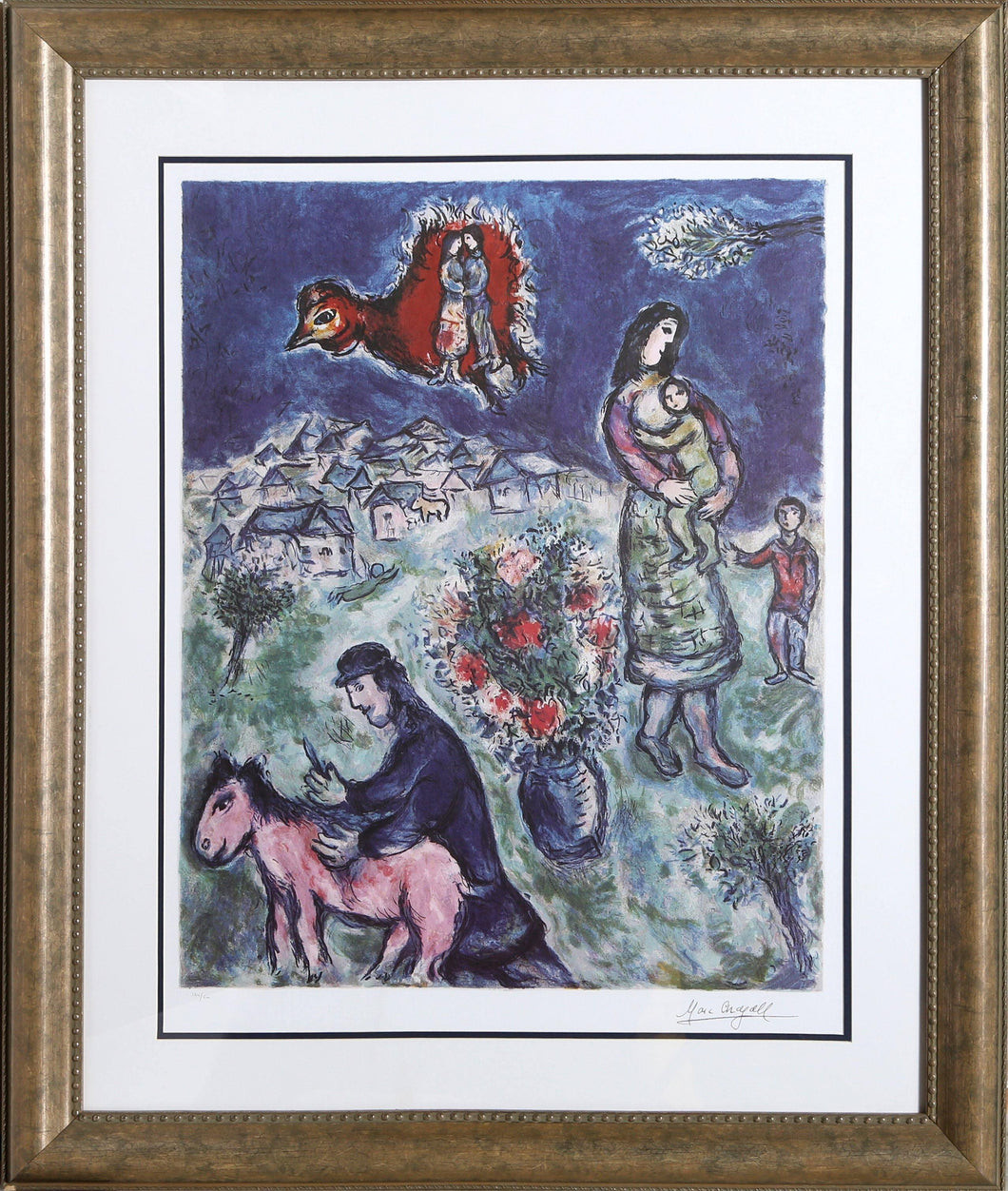 Sur la Route du Village Poster | Marc Chagall,{{product.type}}