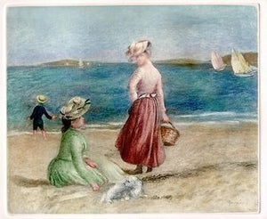 Sur le Bord de la Mer Etching | Pierre-Auguste Renoir,{{product.type}}