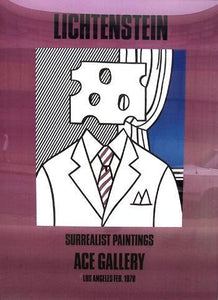 Surrealist Paintings at Ace Gallery (Cheesehead) Poster | Roy Lichtenstein,{{product.type}}