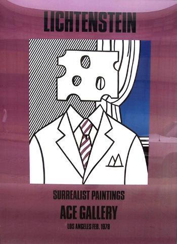Surrealist Paintings at Ace Gallery (Cheesehead) Poster | Roy Lichtenstein,{{product.type}}