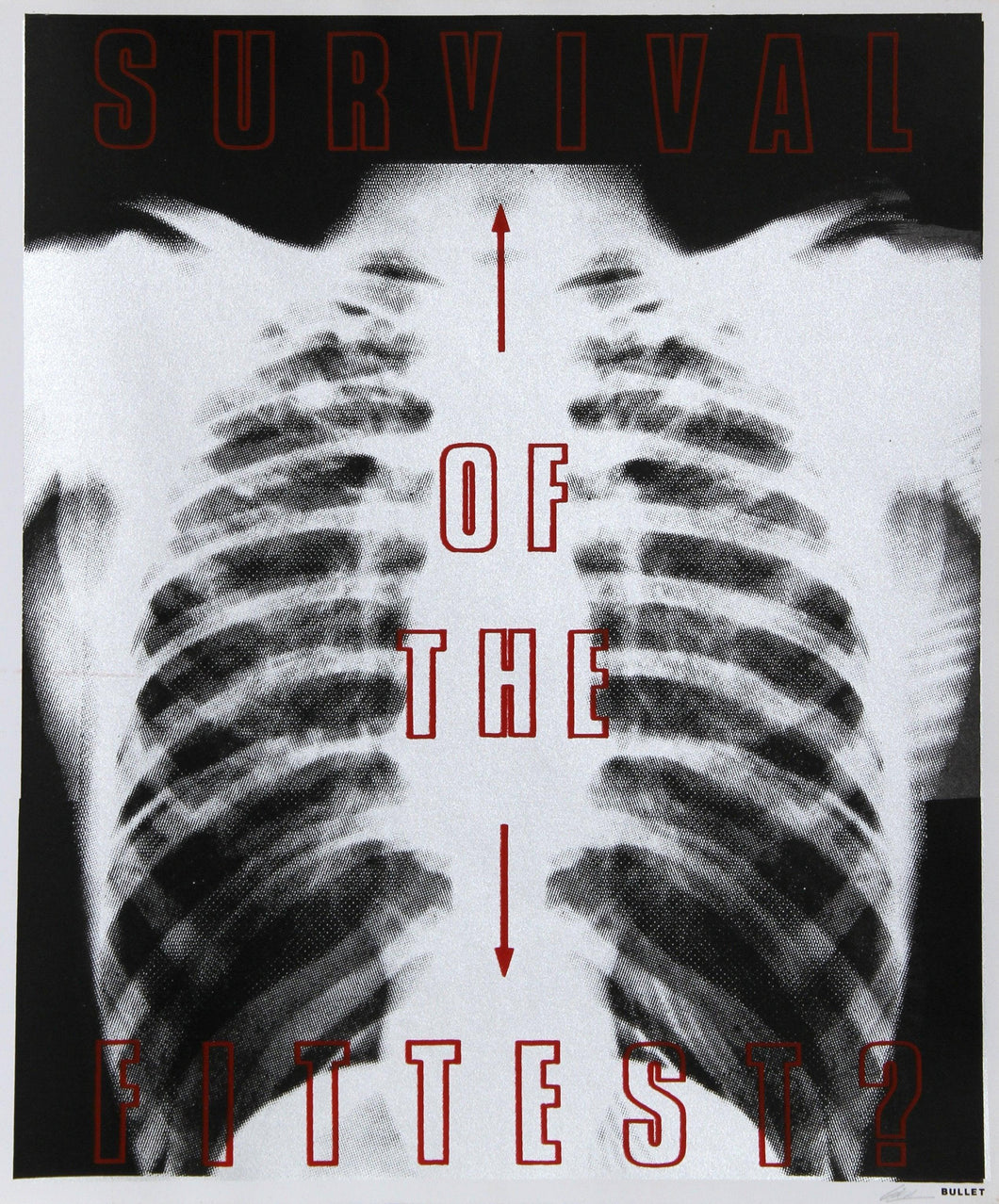 Survival of the Fittest from Bullet Space, Your House is Mine Screenprint | Nadia Coën,{{product.type}}