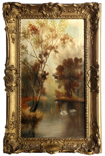 Swan Pool Oil | Frederick Hines,{{product.type}}