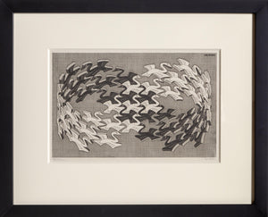 Swans Woodcut | M.C. (Maurits Cornelis) Escher,{{product.type}}