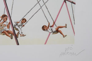 Swinging High Lithograph | Vic Herman,{{product.type}}