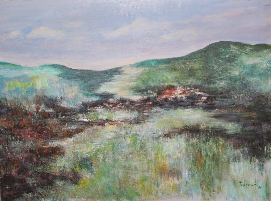 Swiss Landscape Acrylic | Michael Schreck,{{product.type}}