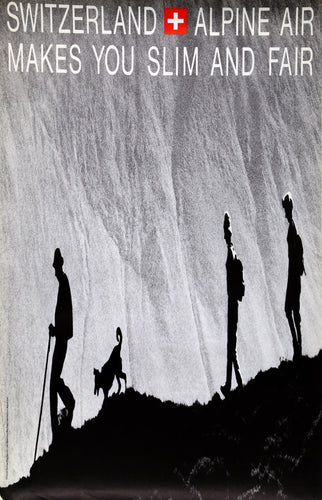 Switzerland Alpine Air - Makes You Slim and Fair Poster | Philipp Giegel,{{product.type}}