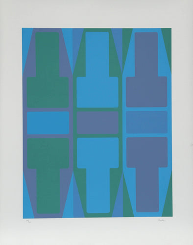 T Series (Blue) Screenprint | Arthur Boden,{{product.type}}