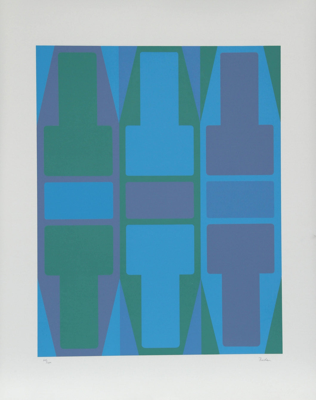 T Series (Blue) Screenprint | Arthur Boden,{{product.type}}