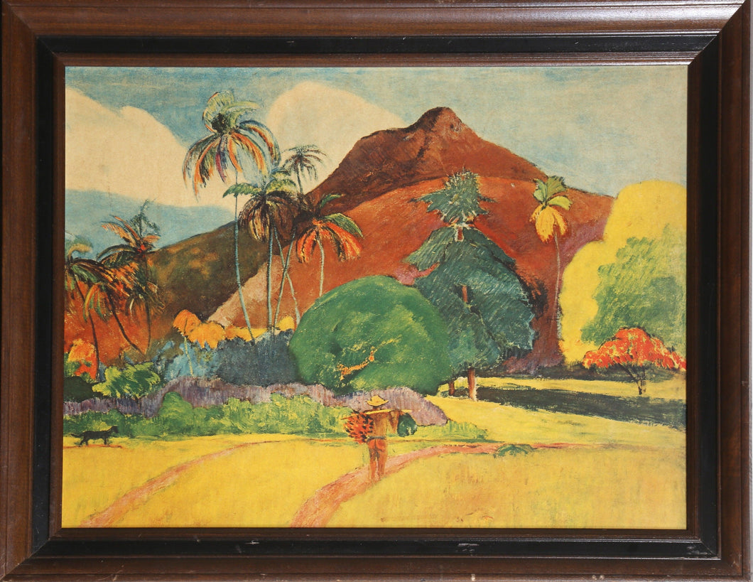 Tahitian Mountains Poster | Paul Gauguin,{{product.type}}