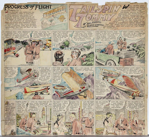 Tailspin Tommy #97, August 23,1931 Watercolor | Hal Forrest,{{product.type}}