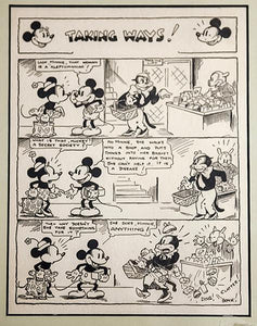 Taking Ways Comic Strip Ink | Walt Disney Studios,{{product.type}}