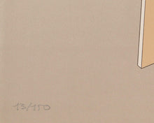 Tan and Brown Composition lithograph | Lennart Nyström,{{product.type}}