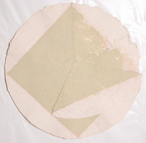 Tan Circle with Diamond Mixed Media | William Fares,{{product.type}}