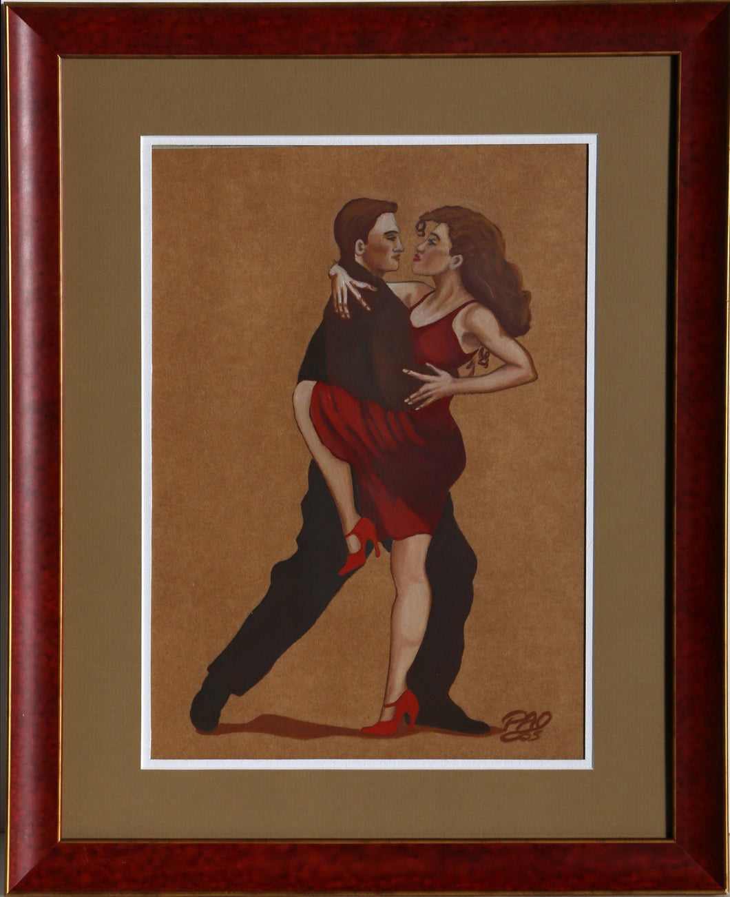 Tango Dancers Oil | Unknown Artist,{{product.type}}
