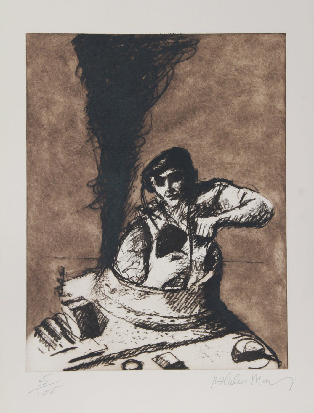 Tank Commander Etching | Malcolm Morley,{{product.type}}