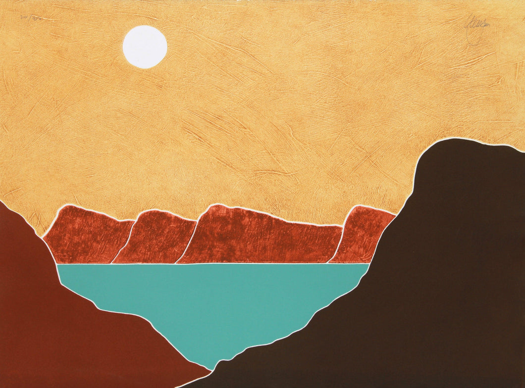 Taos Blue Lake Screenprint | Peter Keefer,{{product.type}}