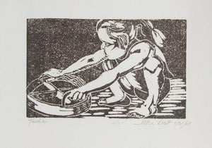 Tasha Woodcut | Ilka List,{{product.type}}