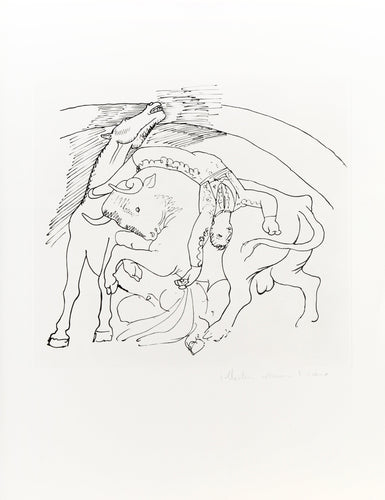 Taureau et Cheval Lithograph | Pablo Picasso,{{product.type}}