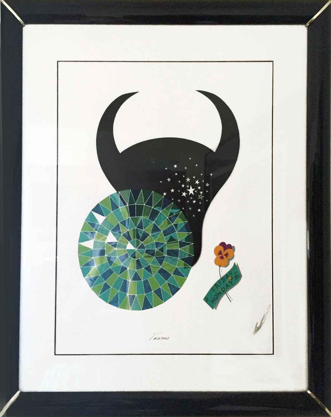 Taurus from the Zodiac Suite Screenprint | Erté,{{product.type}}