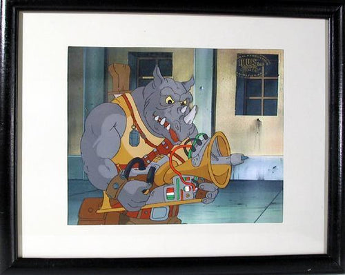 Teenage Mutant Ninja Turtles: Rhino Warrior with Zap Gun Comic Book / Animation | Murakami-Wolf (MW) - Fred Wolf Films,{{product.type}}