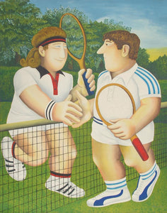 Tennis Lithograph | Beryl Cook,{{product.type}}